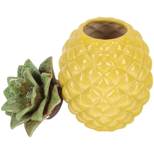 Versiegelter Keramik -Tee -Jar -Küche Aufbewahrungsschachtel Tee Ananas -Form - Bild 1 von 12
