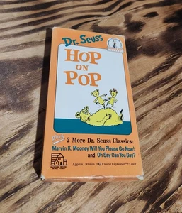 Dr. Seuss - Hop on Pop (VHS, 1989) Tested & Working!! Mold Free!! - Picture 1 of 5