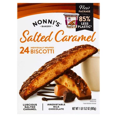 Biscoitos de caramelo salgado Nonni's *24 biscoitos 31,2 oz cada - Imagem 1 de 4