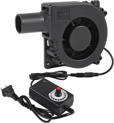 Ventilador Soplador Barbacoa Eléctrico 120mm x 32mm 12V con Controlador de Velocidad Variable, Doble Ba Foto 1 de 4