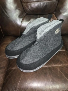 NWT KuaiLu Slippers Memory Foam Slipper Boots Sherpa Felt Wool Unisex Men 13 - Picture 1 of 6
