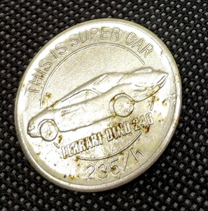 Ferrari Dino 246 Top Speed 235km/h "This Is Supercar" Backside Boeing 727 Medal - Bild 1 von 9
