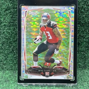 MIKE EVANS 2014 Topps Chrome Pulsar Refractor Rookie Card RC #185 Buccaneers SP - Picture 1 of 2