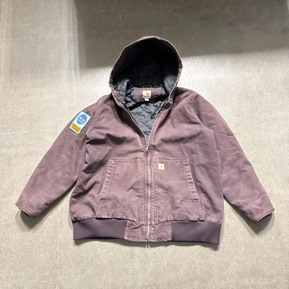 Chaqueta con capucha Carhartt vintage 104053-DWN para mujer XL parche de YouTube  Foto 1 de 4