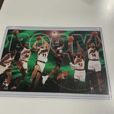 VTG Seattle Supersonics Sonic Boom Costacos Promo Poster Card Kemp Payton 4x6 - Image 1 of 4