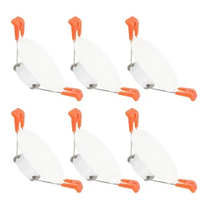 6Pz Piastra di Copertura per Soffitto in Metallo 1,2" Adatto per Foro Tondo 1,4-2,2", Bianco - Foto 1 di 7
