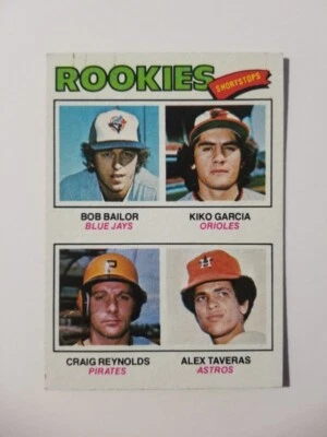 ROOKIE SHORTSTOPS 1977 TOPPS BASEBALL #474 NR.MT.  BOB BAILOR ALEX TAVERAS - Image 1 of 2