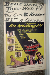 THE SHADOW ON THE WINDOW original 1957 movie poster JERRY MATHERS/BETTY GARRETT