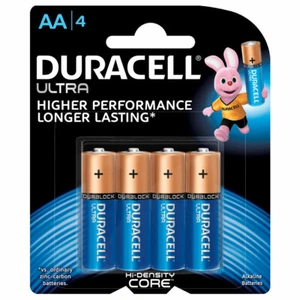 Duracell Ultra Alkaline AA Batteries 4 Pack - Picture 1 of 1