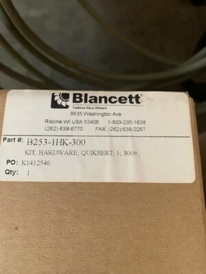 Blancett Turbine Meter, Hardware Kit, 1 inch, 300#, Part# B253-1HK-300  NEW!!!! - Image 1 of 2