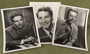 Vintage Movie Star 5"X7" PHOTOS "Signed": Richard Conte, George Raft, Dane Clark - Picture 1 of 3