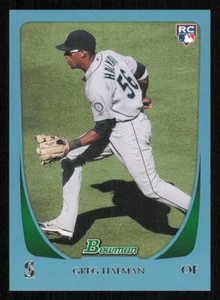 2011 Bowman Blue #198 Greg Halman /500 - Picture 1 of 2