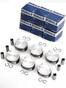 MAHLE 6x Pistons & Rings Set For Volvo S80 V70 XC60 XC70 XC90 3.2 L6 T6 B6324S - Picture 1 of 3