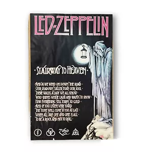 Led Zeppelin Stairway To Heaven Vintage 2002 Lyrics Poster 22.5” x 34.5” DAMAGE! - Picture 1 of 11