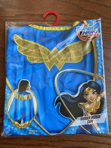 DC Super Hero Girls Wonder Woman Cape Fits Sizes 4-6X Ages 3+ - Picture 1 of 2