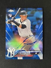 2018 Topps Chrome Blue Wave Refractor /150 Clint Frazier #RA-CF Rookie Auto RC