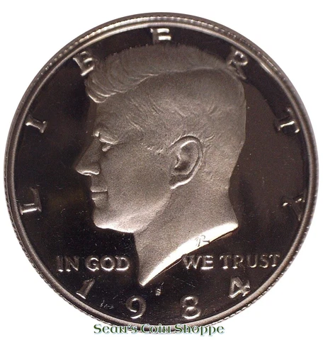 1984 S Kennedy Half Dollar 50C Gem Deep Cameo Proof San Francisco Free Shipping! Cover