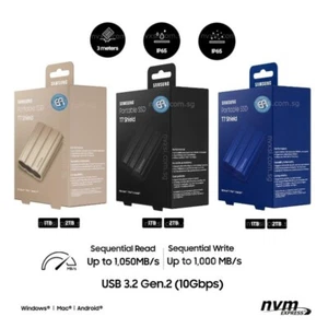 New SAMSUNG T7 Shield 2TB 1TB USB 3.2 External Solid State Drive Portable SSD - Picture 1 of 16