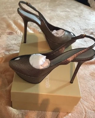 Sandalias Sergio Rossi Slingback Talla 39 Italia Caja Foto 1 de 4