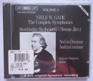 Niels W.Gade: The Complete Symphonies, Vol. 4 (CD, Mar-1994, BIS (Sweden)) - Picture 1 of 2