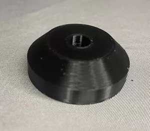 2 Pk Black Plastic Dome Turntable Adapter Inserts for 7” 45rpm Vinyl Records - Imagen 1 de 1