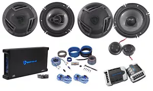 Rockville RV65.2C 6,5" Komponente + Koaxial-Auto-Lautsprecher + 5-Kanal-Verstärker + Amp-Kit - Bild 1 von 12
