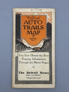 Mapa de senderos automáticos Wisconsin 1922 antiguo - Imagen 1 de 12