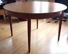 Mcm Teak 1960S Round Lübke Extendable Dining Table - Near Mint. Easy To Extend..