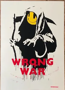 NEW BANKSY reproduction Wrong War WCP SCREEN PRINT West Country Prince - Picture 1 of 1