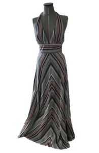 Halterneck Maxi Dress Size 8 1970s - Picture 1 of 7
