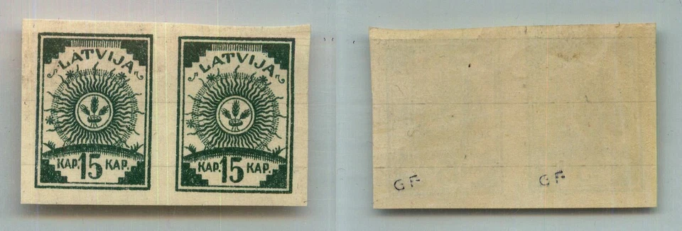 Latvia 🇱🇻 1919 SC 45 mint pair. rtb9369 - Image 1 of 1