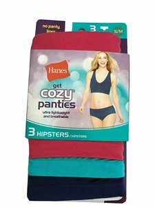 Hanes® Women's Get Cozy Panties HIPSTERS 3-Pack "Breathable & Ultra lightweight" - Picture 1 of 7