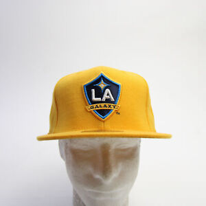 LA Galaxy Mitchell & Ness Fitted Hat Men's Gold New