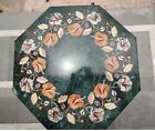 Marbletable Inlay Green Top Coffee Decor Center Dining Pietra Dura Home Work Ma