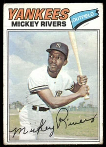1977 Topps Burger King New York Yankees #18 Mickey Rivers - Imagen 1 de 2