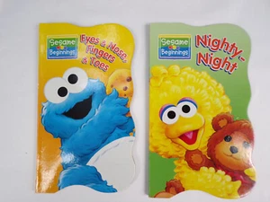 2 Sesame Beginnings Childrens Boardbooks Eyes Nose Fingers Toes,Nighty Night I24 - Picture 1 of 6