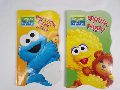 2 Sesame Beginnings Childrens Boardbooks Eyes Nose Fingers Toes,Nighty Night I24 - Image 1 of 4