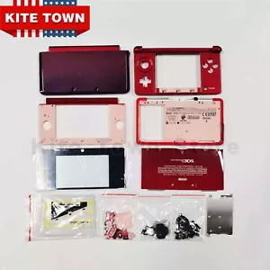 Full Set Housing Shell Case Cover Replacement for Nintendo 3DS Console - Red - Picture 1 of 5