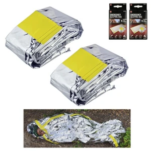 Outdoor Emergency Blanket Sleeping Bag Survival Reflective Camping Portable Dura - Picture 1 of 1