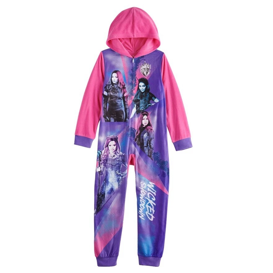 DESCENDIENTES 3 Talla 6 Niñas Pijama Una Pieza PEQUEÑO S Manta Dormir Traje Unión Foto 1 de 1