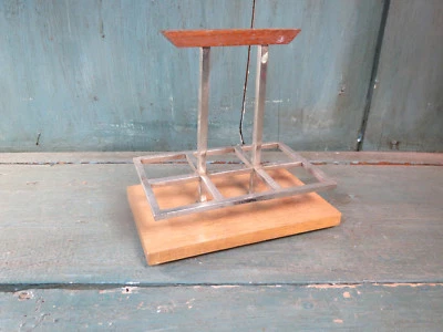 ancien casier petit verre à liqueur art deco 1950 serviteur bistrot  commerce  - Photo 1/4