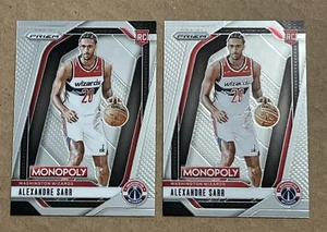 (2) Alexandre Sarr 2025 Panini Monopoly Rookie Cards Washington Wizards - Bild 1 von 5
