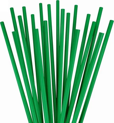 Pajitas desechables para vaso - 10 pulgadas de alto (verde, 250) Foto 1 de 4