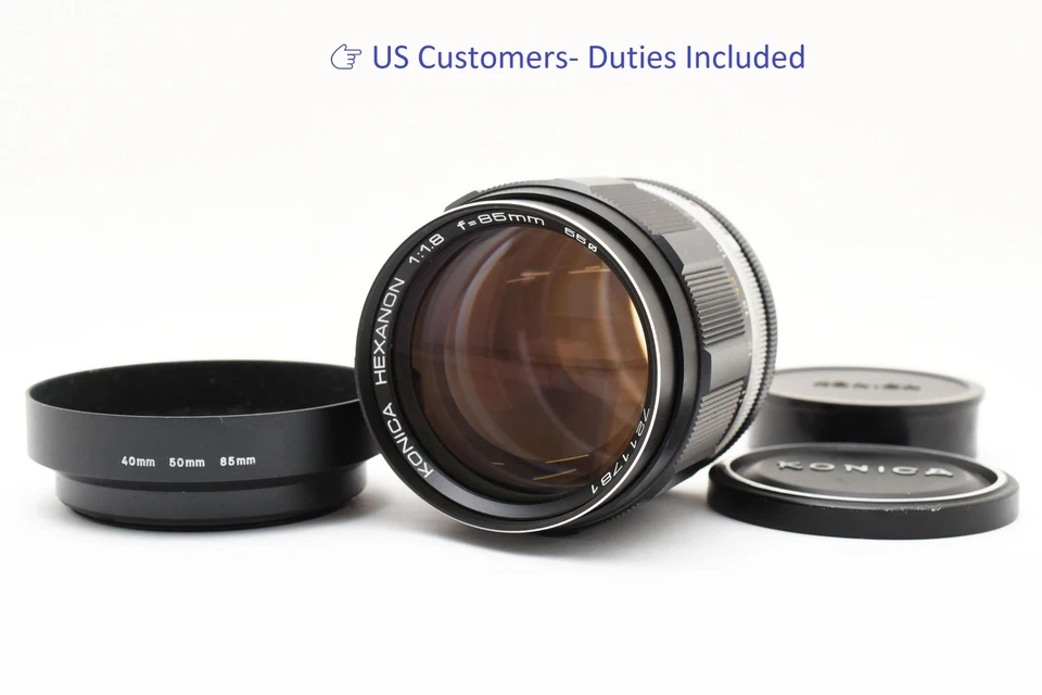 [Opt' Mint] Lente Konica HEXANON 85 mm f1,8 retrato MF para montaje AR 659 US-DDP Foto 1 de 4