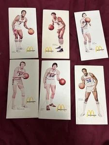 1975/1976 McDonalds Philadelphia 76'ers Basketball Card Die Cut Com Set of 6 EX - Picture 1 of 1