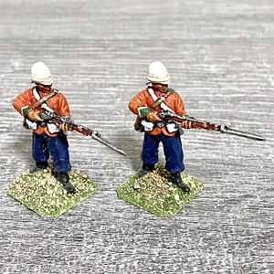 2x 28mm 24th Regiment Of Foot Painted Metal Miniatures Zulu 1879 Wargames #4 - Bild 1 von 4