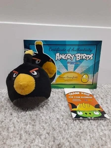 Angry Birds Bomb Sample Hanger Plush 3" - Picture 1 of 6
