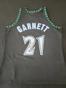 Kevin Garnett Signed 97 Swingman Alternative Mitchell & Ness Jersey BAS W798687 - Picture 1 of 12