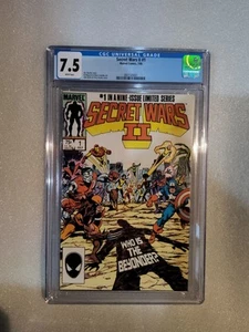 Marvel Comics Presents Secret Wars II #1 CGC Graded 7.5 - Picture 1 of 1