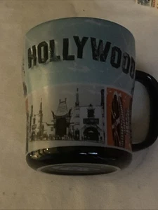 HOLLYWOOD insegna e scene Capitol Records tazza caffè testurizzata in rilievo AMERICAWARE - Foto 1 di 4